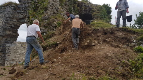 2017 : Chantiers A7C "Dégagement des éboulis sous suivi archéologique"