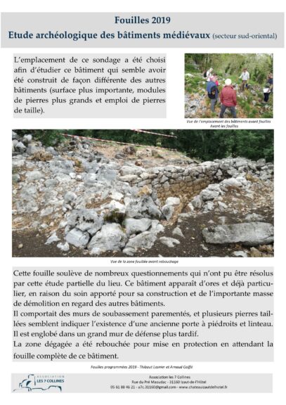 Post fouilles au château