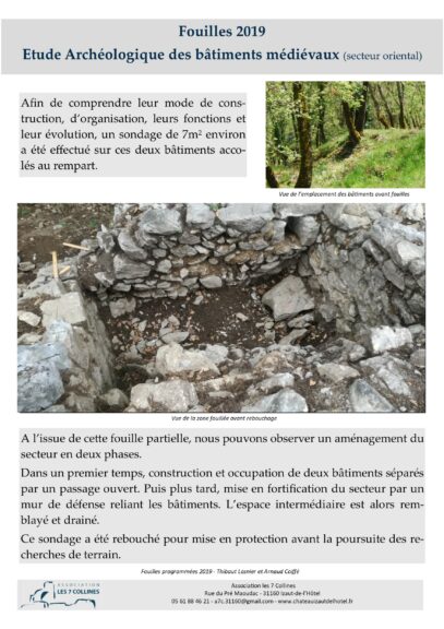 Post fouilles au château