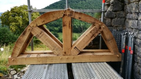 2018 : Construction d'un cintre pour la voute