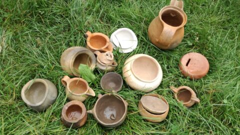 2018 : Cuisson des poteries réalisées en stage