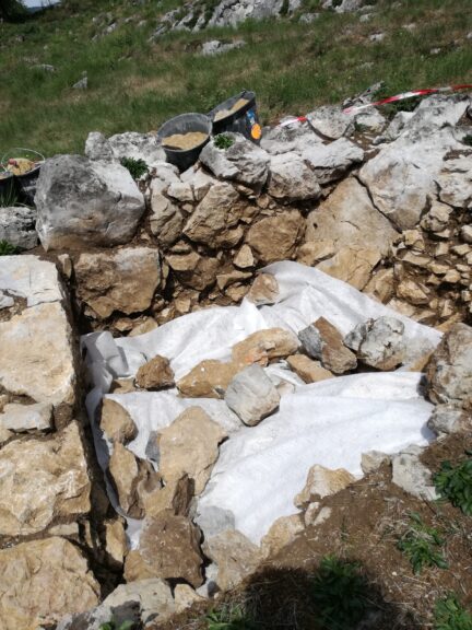 Post fouilles au château