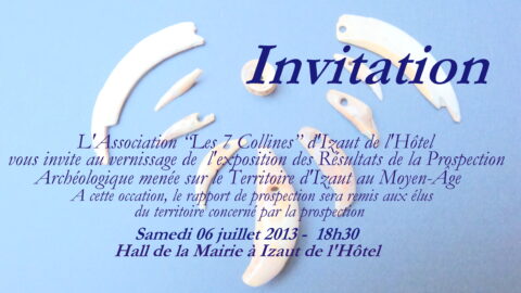 2013 : Exposition "Les prospections archéologiques"
